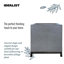 Indoor Square Planter, Indoor Plant Pot Stand for Indoor Plants, Slate Effect Square Plant Pot, Flower Pot on Metal Stand-93635337-93635338