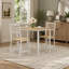 Ensemble de table de bar industriel avec 2 chaises, conception compacte pour la cuisine et le salon, naturel et blanc, L 35,4 po x l 23,6 po x H 29,7 po