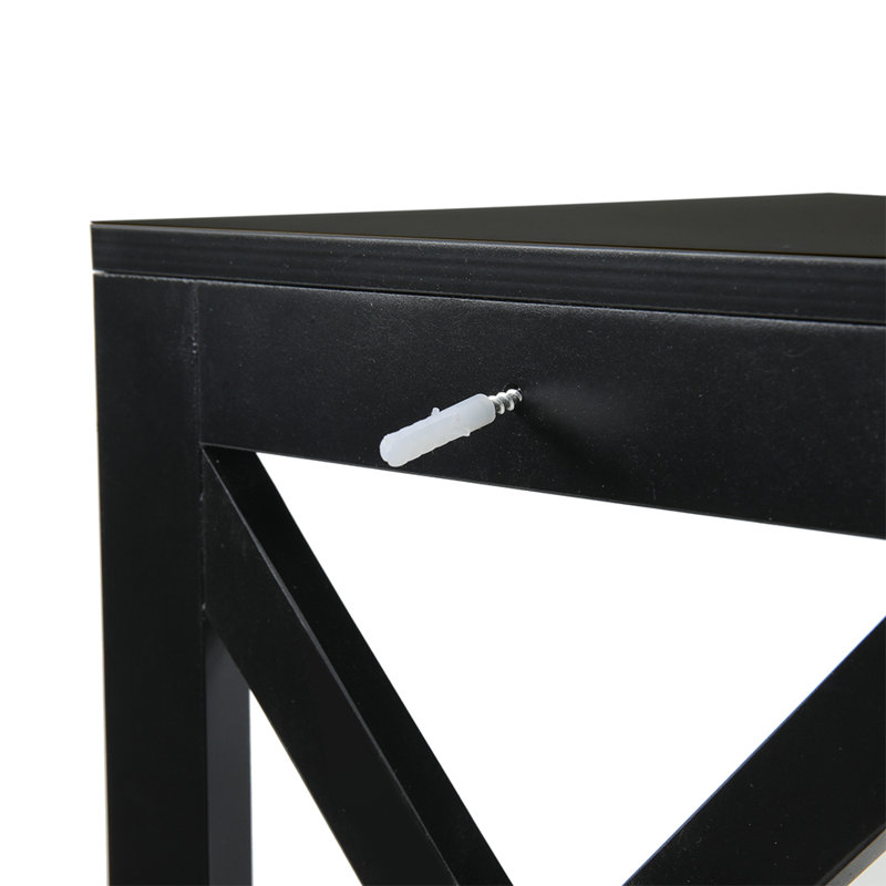 Ottawa 30cm W Cube Bookcase, Black, (5 Shelves) 160” H x 30” W x 30” D