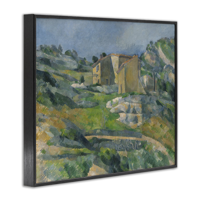 Art classique de Cézanne en Provence, estampe numérique par one1000paintings, Giclée encadrée noir minuit, H 16 po x l 20 po