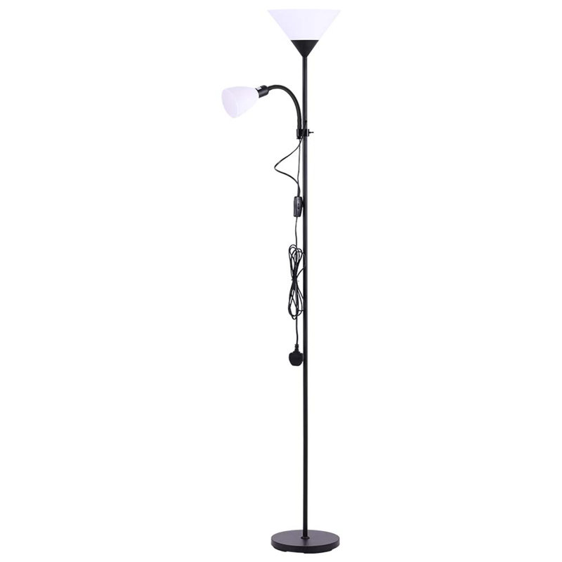 Padstow 175cm Indoor Uplighter Floor Lamp, Black