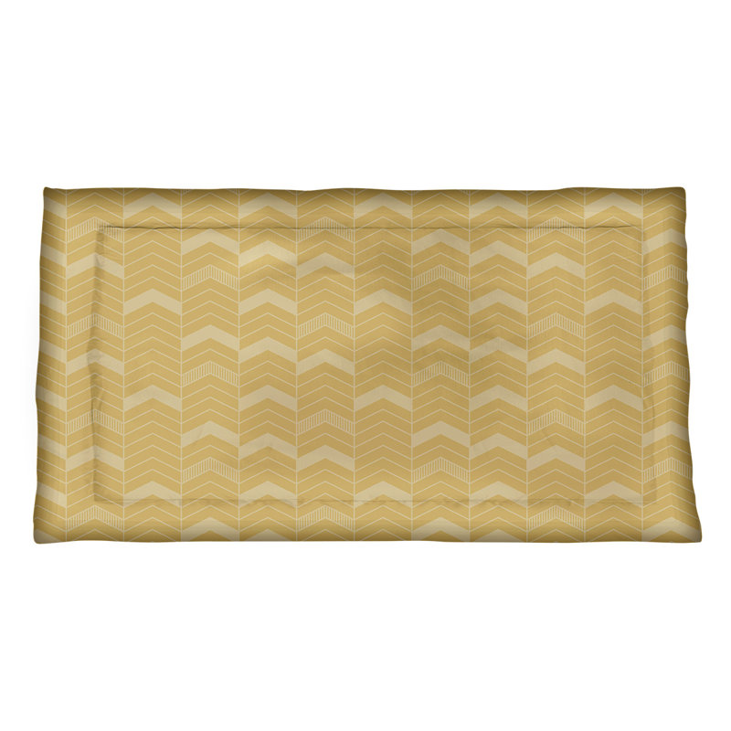 Taie décorative Rhonda, Microfibre, Très grand, Jaune