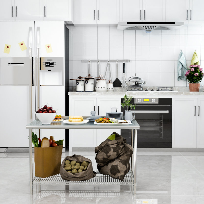 Metal Kitchen Island
