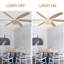 Ventilateur de plafond 65 po Boho