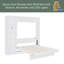 Lit escamotable mural Murphy avec tablettes, garde-robe et lumières DEL-93775170-93775175