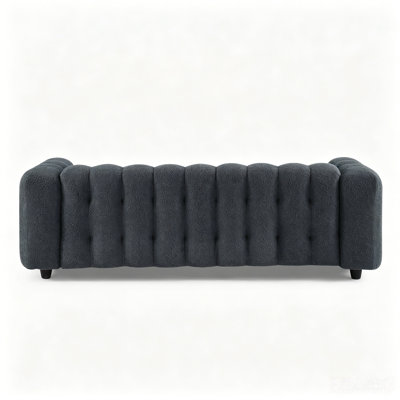 Lavance 89.4" W Tufted Bouclé Sofa