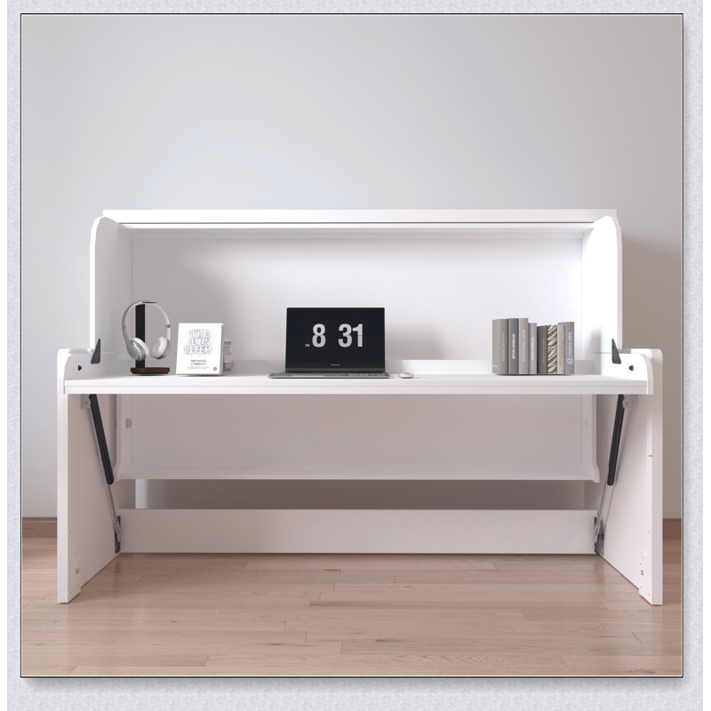 Lit simple extra-long blanc