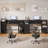 Computer Desk with Monitor Stand & Charging Station, Gaming Desk with LED Lights & Drawers-2117043240-2116004840