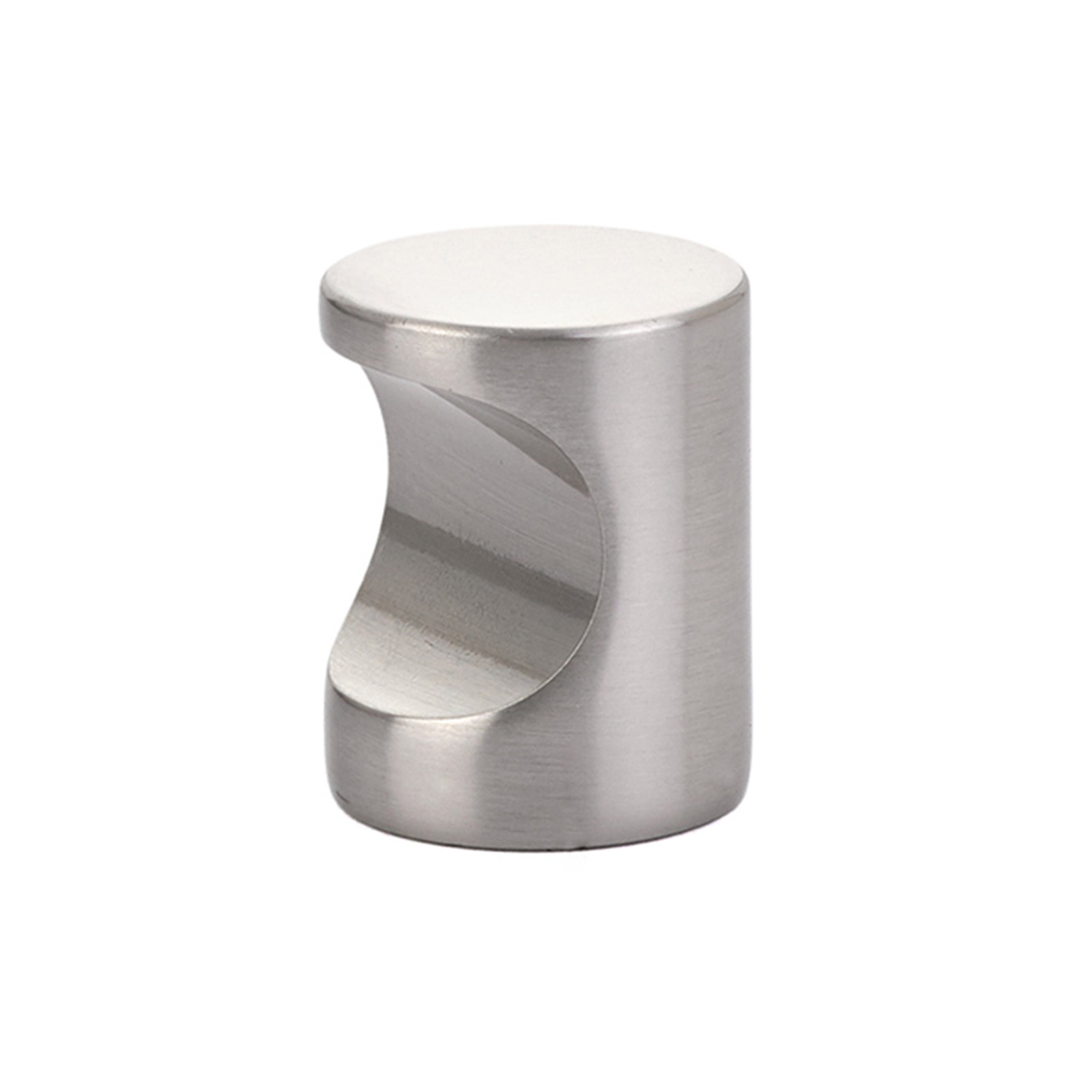 Cylindrical Knob Knob, Satin Nickel, 1"