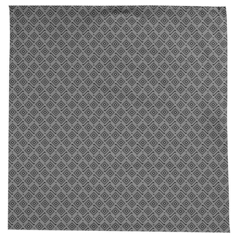 Nappe à labyrinthe carrée Leffel, Gris