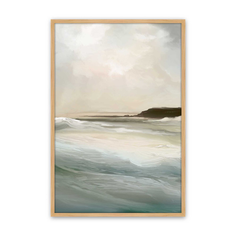 Sennen Cove par Garima Dhawan, reproduction d'art sur toile, Tanné, Cadre à joints visibles, H 24 po x l 18 po