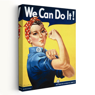 Rosie The Riveter - Inspirational Figurative Novelty Patriotic Vintage Posters Art