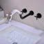 Robinet de salle de bain mural avec bonde-49011120-49028502