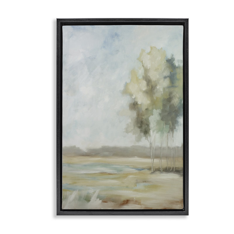 Cadre flottant Solo Landscape, par Jacqueline Ellens, H 25 po x l 17 po, Cadre flottant noir de jais