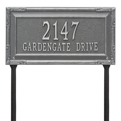 Gardengate Personalized Grande 2-Line Lawn Address Sign