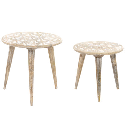 Irvona Solid Wood Nesting Tables