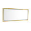 96 po X 48 po Miroir de salle de bain mural à DEL - brouillard, or, aluminium, luminosité élevée et luminosité rectangulaire-118018101-118018104
