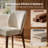 7-Piece Traditional Modern Rectangular Dining Table Set with 6 Upholstered Chairs-231013585