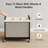 3-Section Rolling Steel Frame Laundry Sorter with Machine Washable Canvas Liners