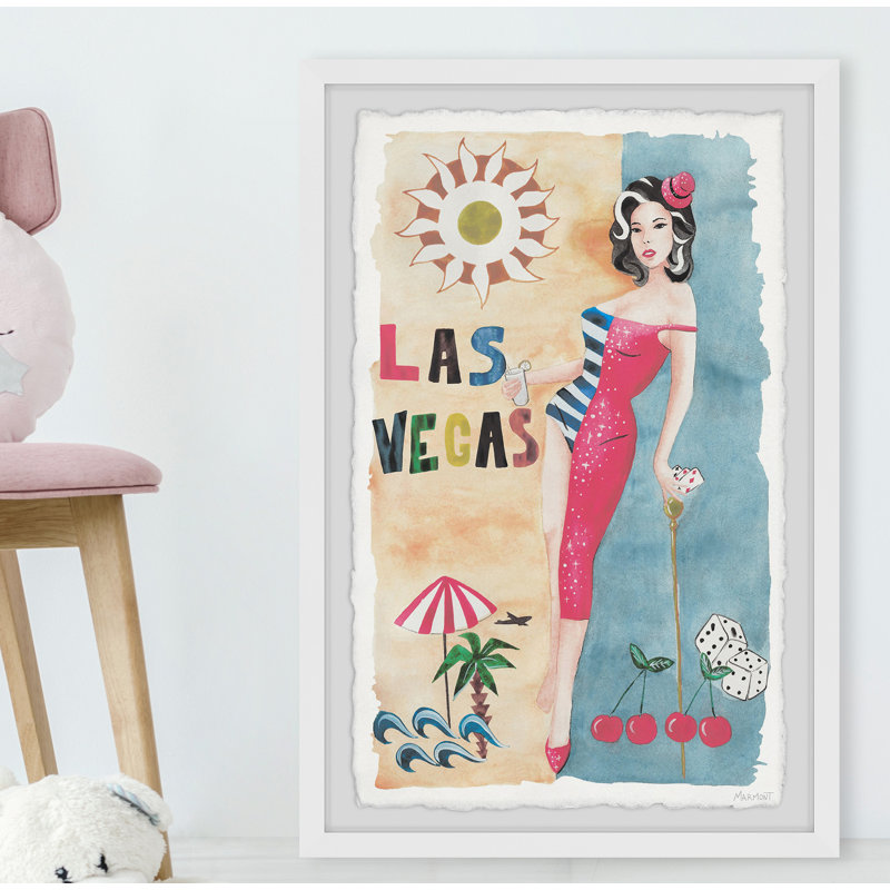 Fashion Las Vegas par - Peinture sur cadre, H 45 po x l 30 po x P 1,5 po