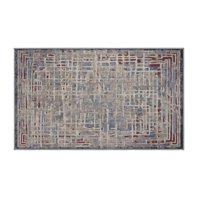 Machine Washable Gray Area Rug