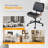 PU Trapezoid Curved Back Swivel Office Chair-937746453