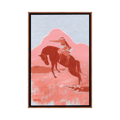 «Ride 'Em Blue Skies», reproduction d'art sur toile encadrée
