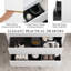 Meuble-lavabo mural 30 po avec lavabo, meuble de rangement flottant avec comptoir en résine de pierre et tiroirs à fermeture en douceur-657705395