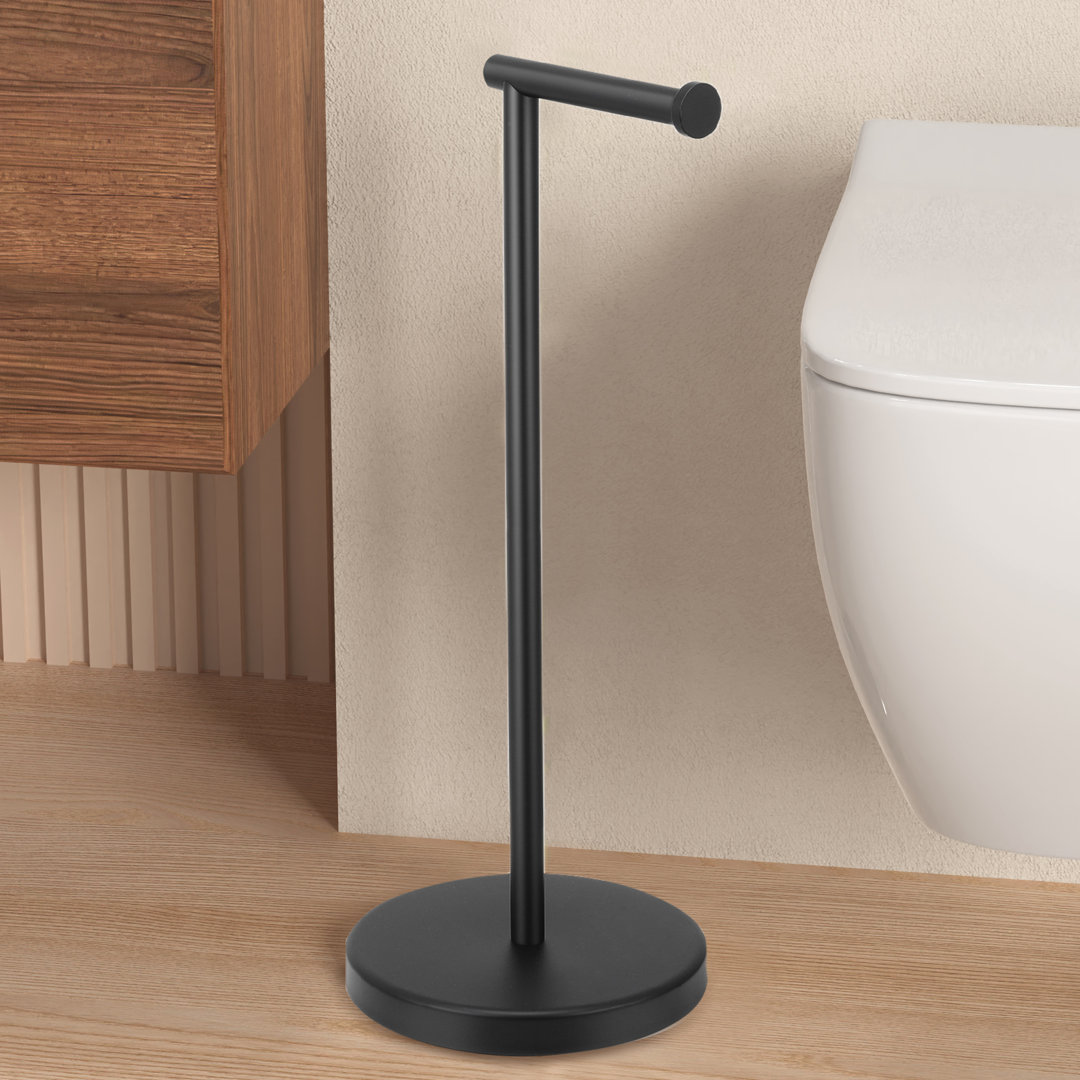 KES Freestanding Toilet Paper Holder Heavy Weighted Tissue Roll Holder SUS304 Stainless Steel KES 