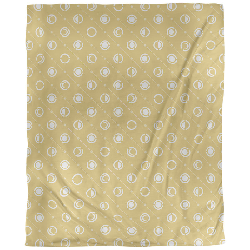 Tissu de phases lune, L 58 po x l 36 po, Faux lin, Jaune