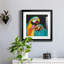 Perroquet ludique - peinture encadrée-1730320468-1730320301