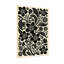 Plantes et fleurs à motif floral noir sur fond crème