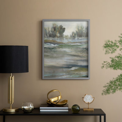 Lake Solitude, reproduction encadrée - bois massif