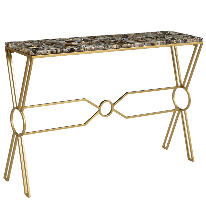 48'' Stone Top Console Table