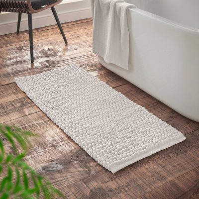 100% Egyptian Cotton Pedestal Mats - Super Soft Washable Bath Toilet Mat