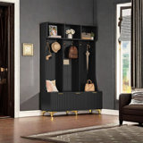 Hall Tree 49.62'' Wide With Bench And Shoe Storage