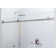 Astro 60 - 64 in. x 78 in. Fully Frameless Glass Sliding Shower Door