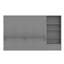 Cadre mural pour grand lit escamotable avec tablettes de rangement réglables et tiroir, lit plateforme pliable pour chambre à coucher et chambre d'amis, gris-939676702