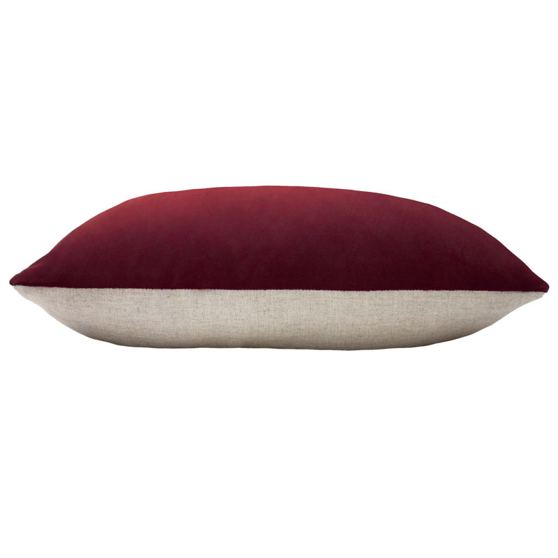 Contra Rectangular Cushion, Red