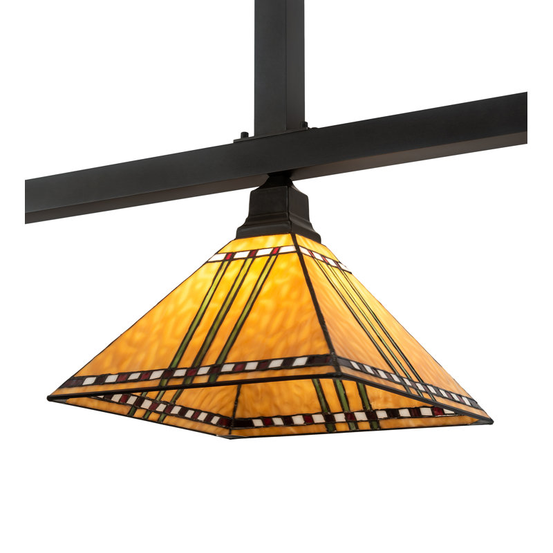 Finkel 3 - Light Pendant, 46" H x 62" W x 12.75" D, Craftsman Brown