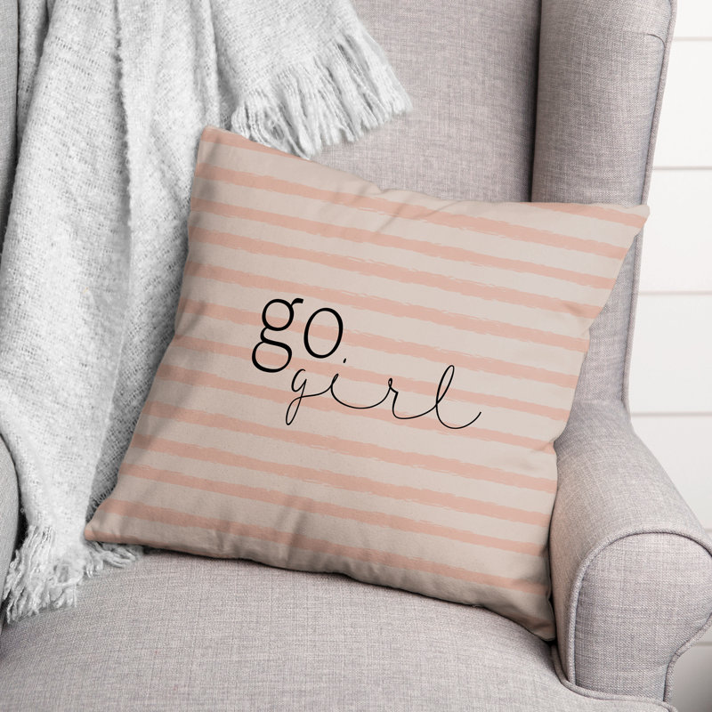 Striped Square Throw Cushion