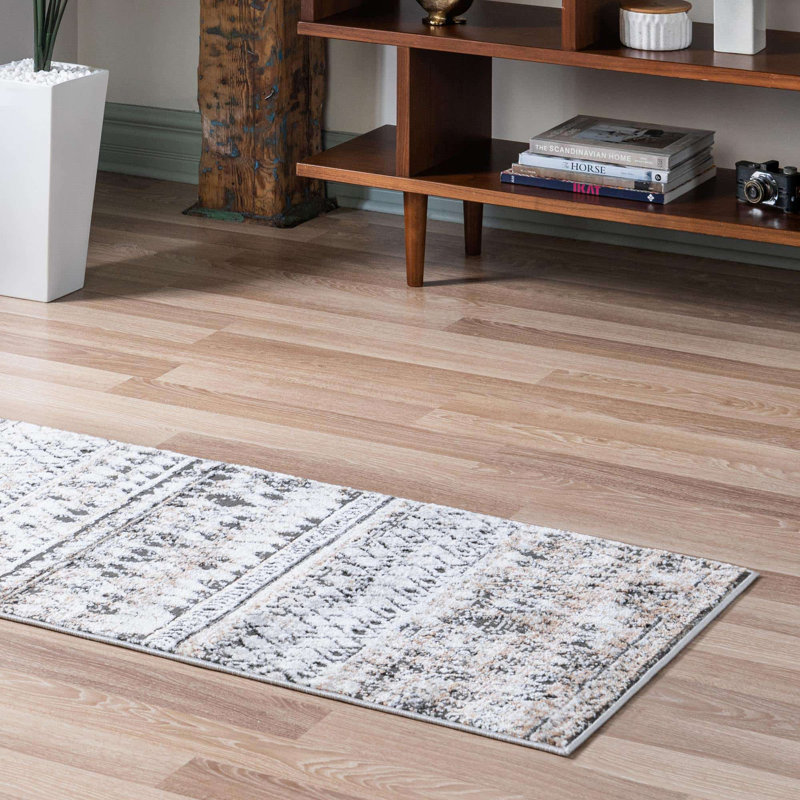 Geometric Indoor Rug, Runner 2'7" x 10'