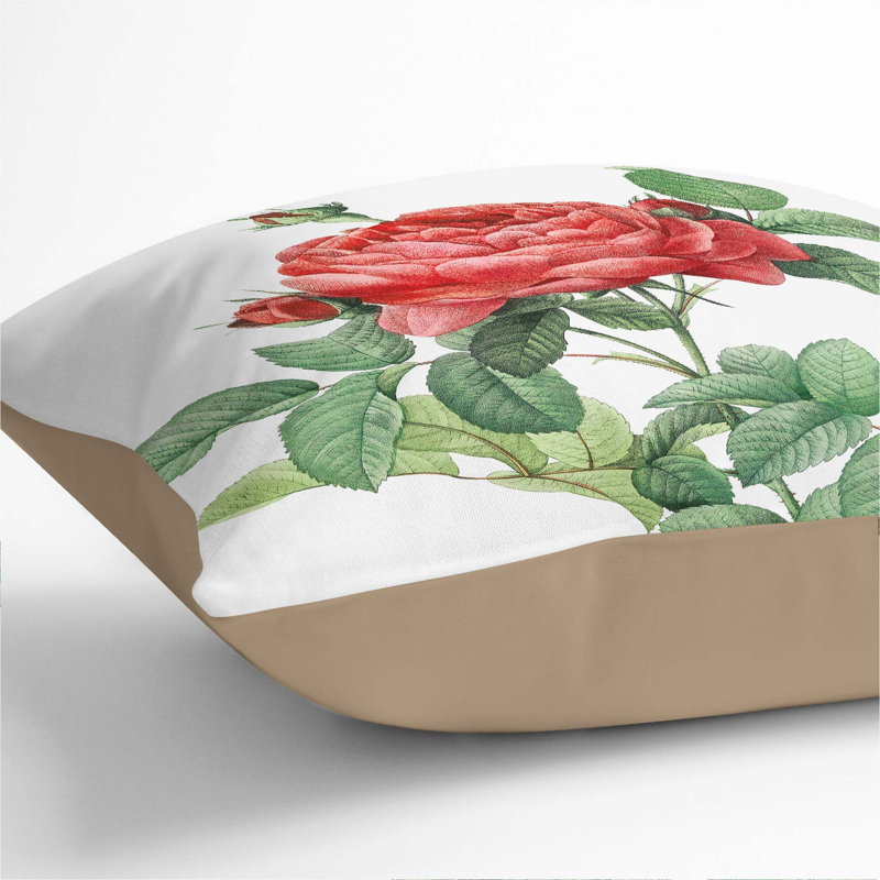 Square Throw Cushion, 55cm H x 55cm W x 20cm D, Stone