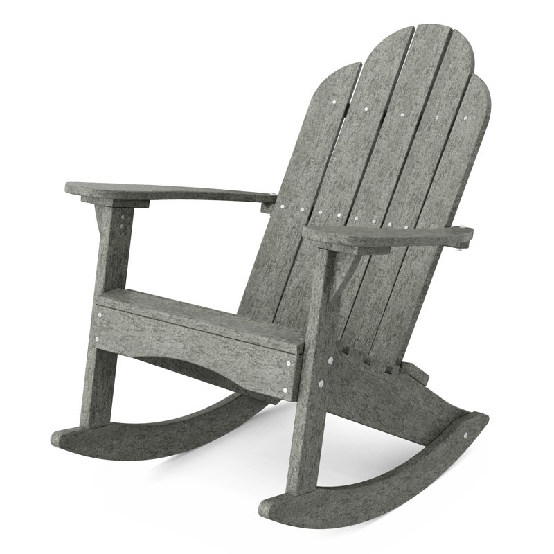 Chaise berçante classique Adirondack, Gris foncé