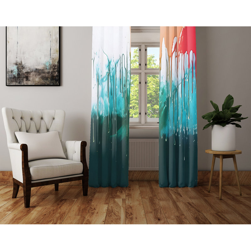 Rideau en polyester Danila, L 20 po x L 52 po