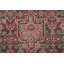 Tapis rétro motif géométrique Tabriz persan noué à la main 6 x 9