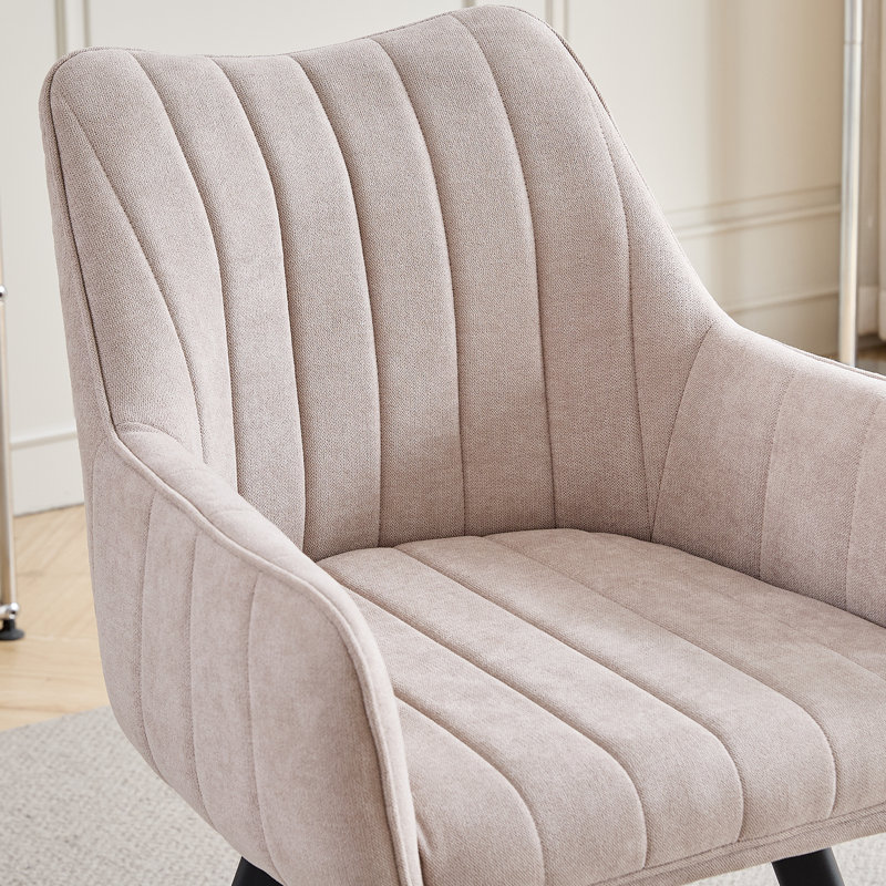 Linen Blend Armchair, Beige, 6, Beige