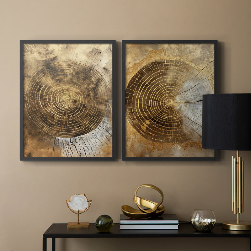 ABSTRACT Series CCXI - reproduction encadrée de qualité supérieure - prête à être accrochée - aucun clou requis - aucun clou requis