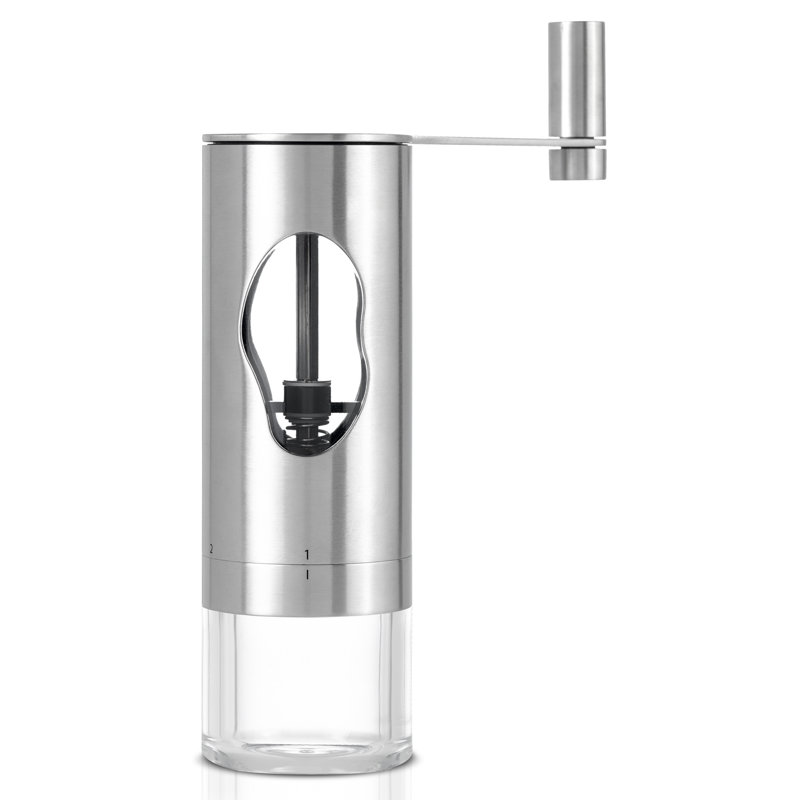 Stainless Steel Manual Coffee Grinder with Adjustable Grind Settings