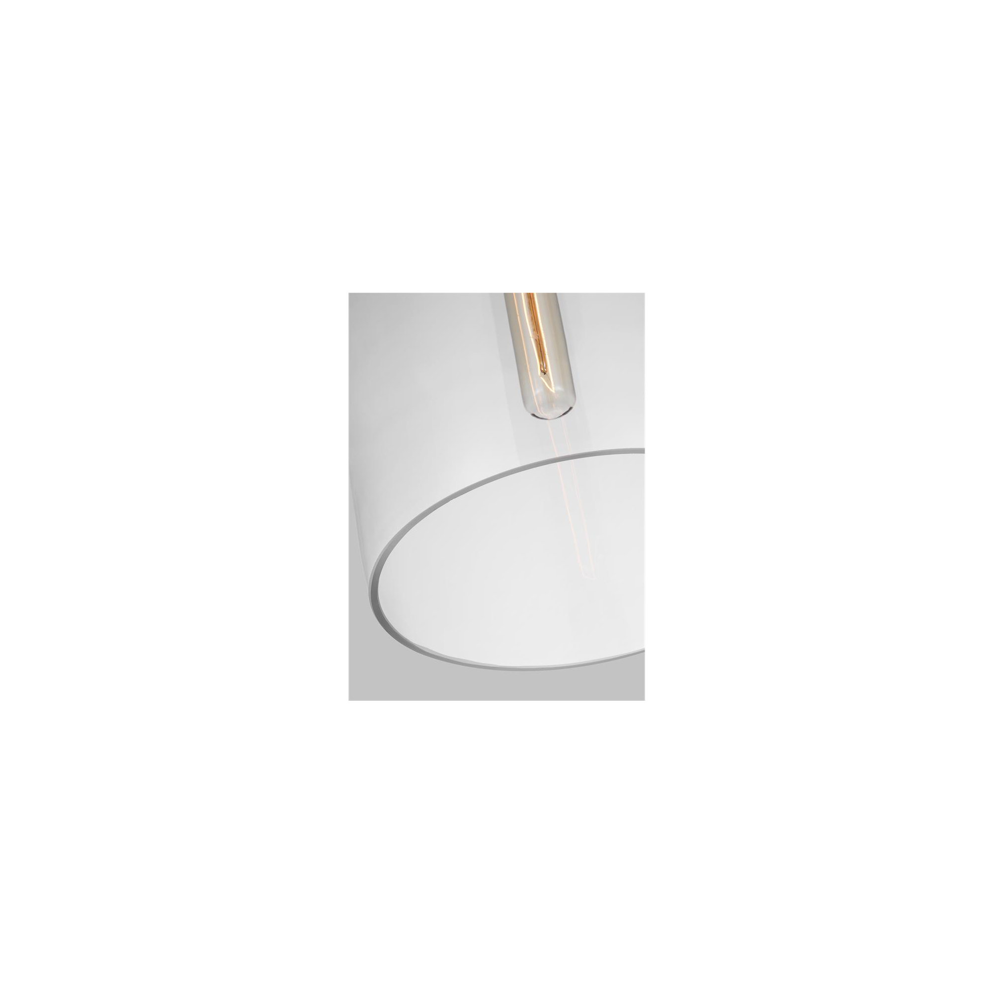 Tegan Single Light Glass Dimmable Pendant, Burnished Brass